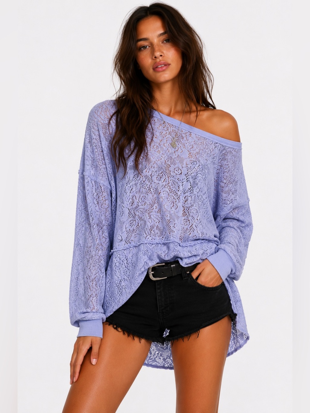 Free People Not Cold in this Lace Top. Size Medium
